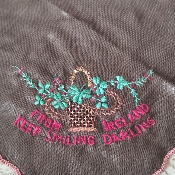 2 Vintage Handkerchiefs - Picture 3 of 5